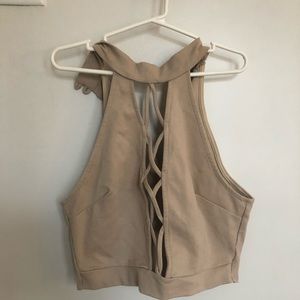 Crop Top with cut out in middle